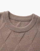 Diamond Knit Crewneck Sweater