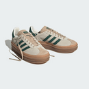 Adidas Gazelle Bold Beige mágico y verde universitario