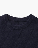 Diamond Knit Crewneck Sweater