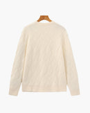 Diamond Knit Crewneck Sweater