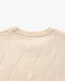 Diamond Knit Crewneck Sweater