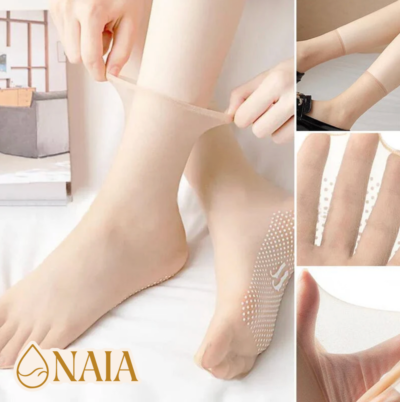 Medias Suaves Antideslizantes | 5 PARES | COLORES VARIADOS