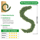 🏆2025 HOT SALE💥 Guirnalda de Cedro Navideña con Luces Integradas