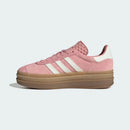 Adidas Gazelle Bold, color malva, blanco roto y goma