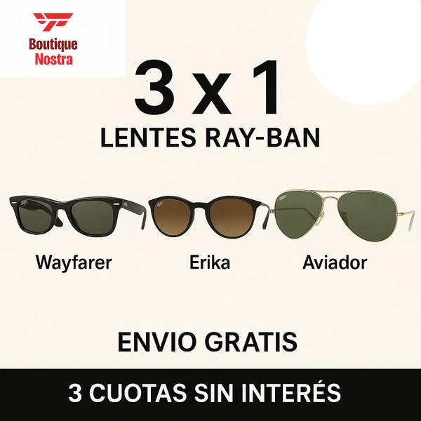 3X1 LENTES RAY-BAN