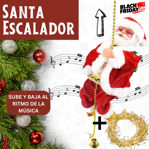 Black Friday: Santa Escalador Eléctrico + Luces LED Gratis