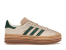 Adidas Gazelle Bold Beige mágico y verde universitario