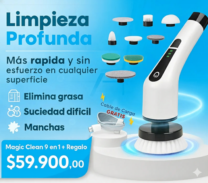 Cepillo Magic Clean Pro™ 9 en 1 !