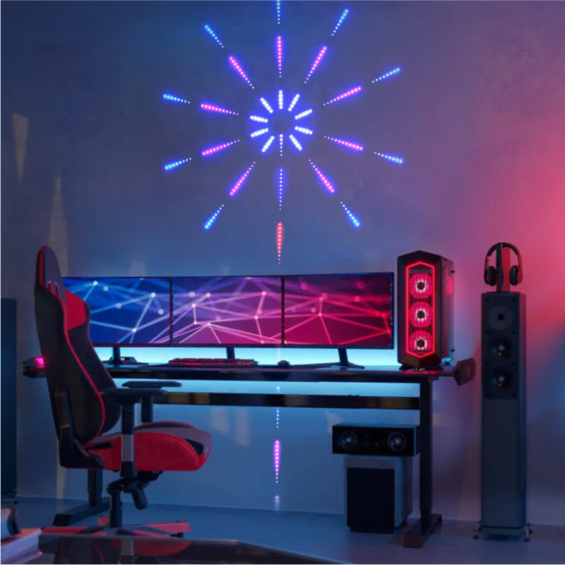 Luces Inteligentes con Sensor de Sonido - Efecto Fuegos Artificiales R - Paga 1 Leva 2