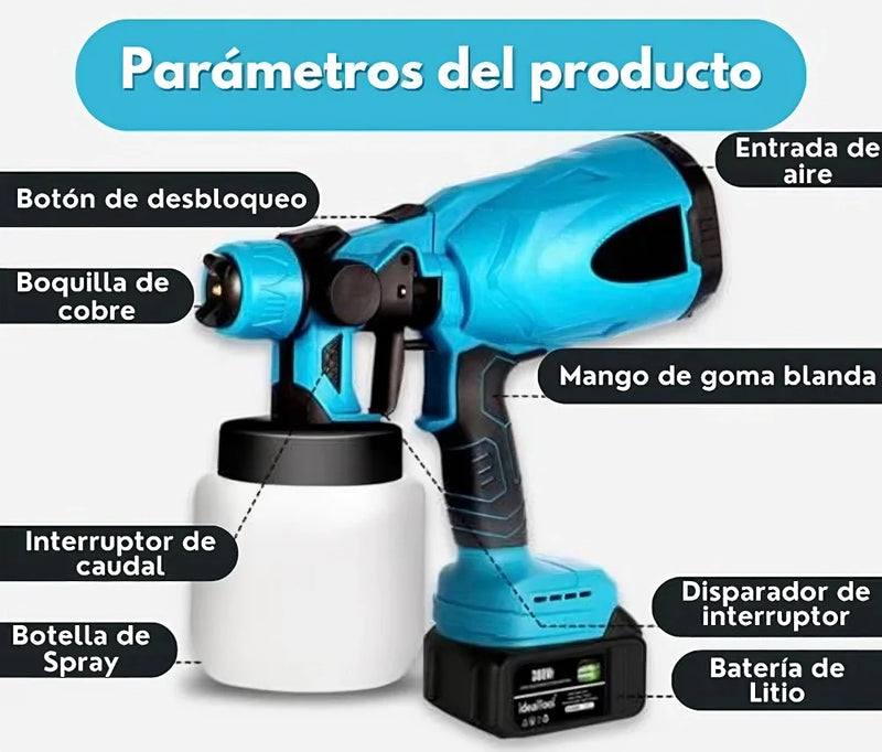 ROCIADOR ELÉCTRICO PRO PARA PINTURA EN SPRAY