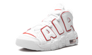 Nike Air More Uptempo Blanco Rojo Universitario Contorno
