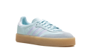 Adidas Sambae Azul claro, plateado metalizado y goma