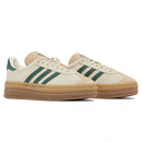 Adidas Gazelle Bold Crema y Verde Universitario (Mujer)