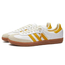 Adidas Samba «OG» en blanco deportivo y blanco intenso con detalles dorados llamativos