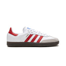 Adidas SambaOG, blanco y escarlata