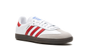 Adidas SambaOG, blanco y escarlata