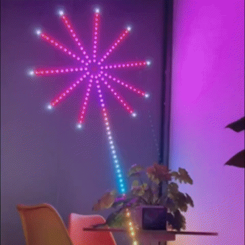 Luces Inteligentes con Sensor de Sonido - Efecto Fuegos Artificiales R - Paga 1 Leva 2