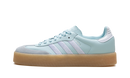 Adidas Sambae Azul claro, plateado metalizado y goma
