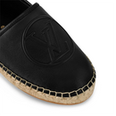 Louis Vuitton Starboard Leather Black Espadrilles