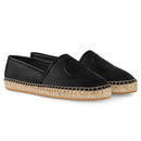 Louis Vuitton Starboard Leather Black Espadrilles