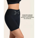 Shorts BBL de tiro alto con doble compresión y control de abdomen faja reductora