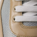 Prada Americas Cup Logo Patch Patent Beige Sneaker