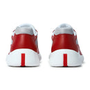 Prada Americas Cup Soft Rubber And Bike Fabric Red Silver Sneaker