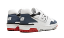 New Balance 550 Blanco Azul Marino Rojo